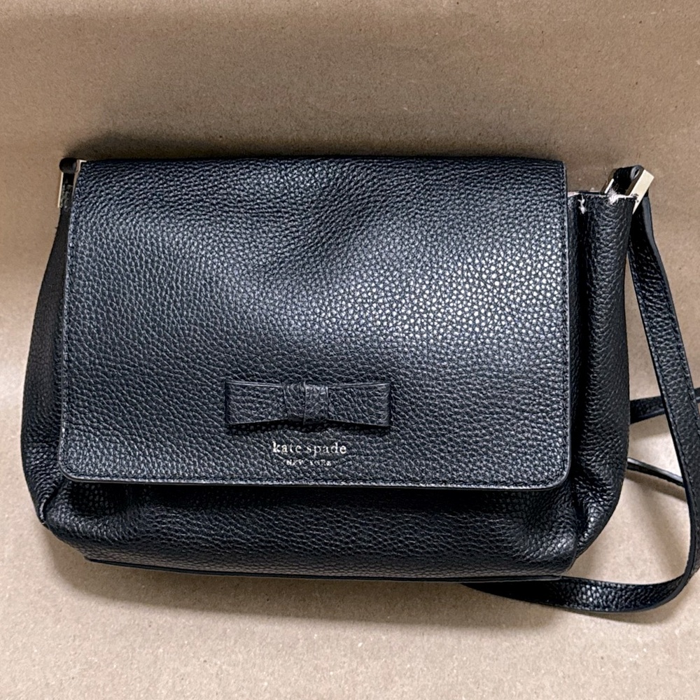 Kate Spade New York Avva Pershing Street Leather Crossbody - Black